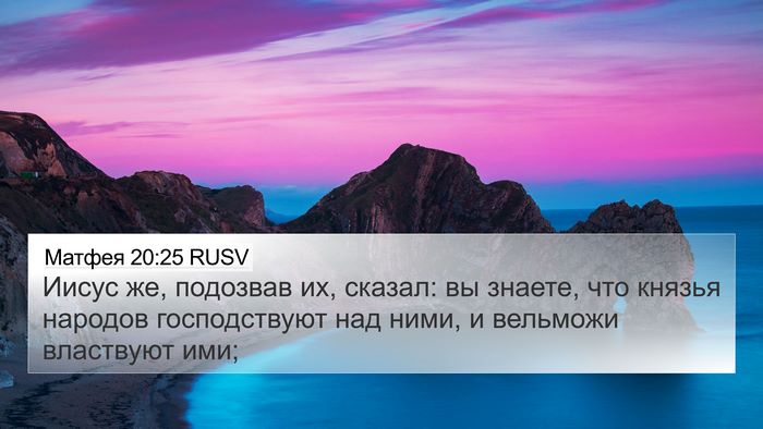 Матфея 20:25 RUSV Bible Verse Image