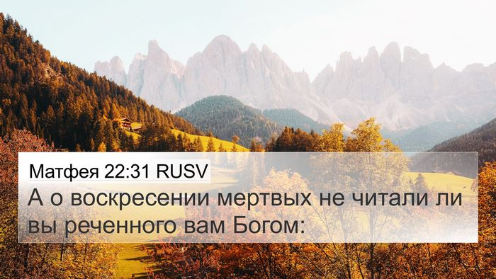 Матфея 22:31 RUSV Bible Verse Image