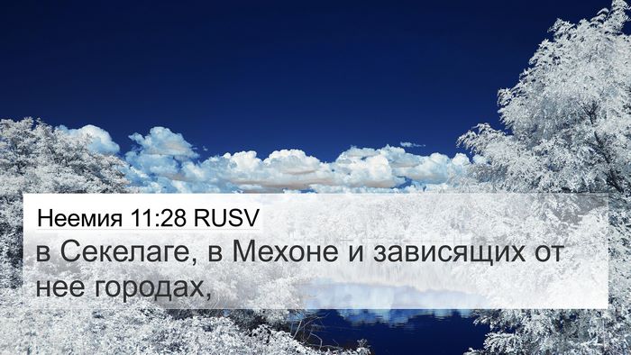 Неемия 11:28 RUSV Bible Verse Image