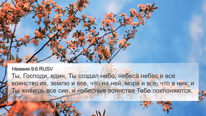Неемия 9:6 RUSV Bible Verse Image