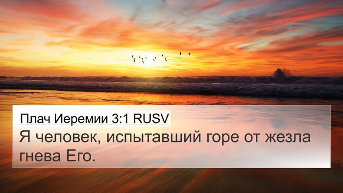 Плач Иеремии 3:1 RUSV 4K Wallpaper - Я человек, испытавший горе - 4K Wallpaper Bible Verse
