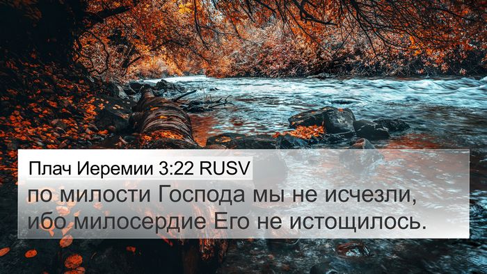 Плач Иеремии 3:22 RUSV Bible Verse Image