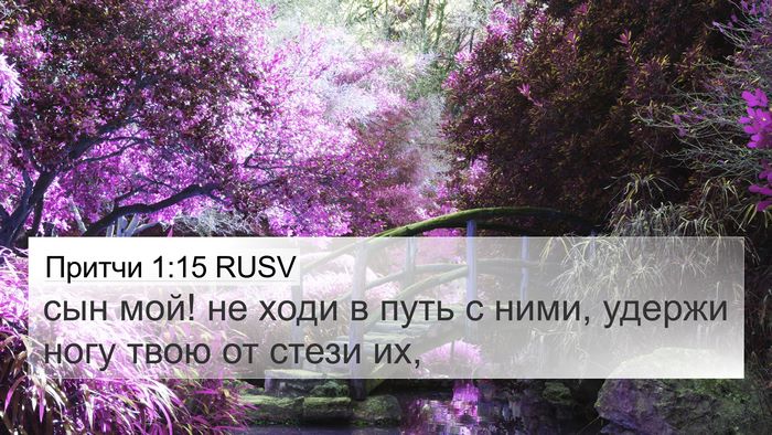 Притчи 1:15 RUSV Bible Verse Image