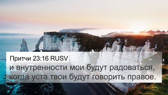 Притчи 23:16 RUSV Bible Verse Image
