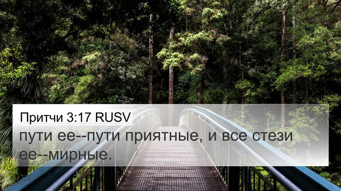 Притчи 3:17 RUSV Bible Verse Image