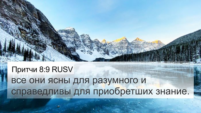 Притчи 8:9 RUSV 4K Wallpaper - все они ясны для разумного - 4K Wallpaper Bible Verse