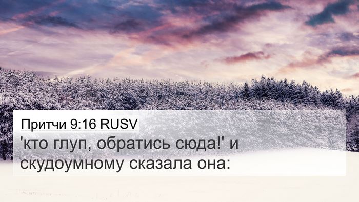 Притчи 9:16 RUSV Bible Verse Image
