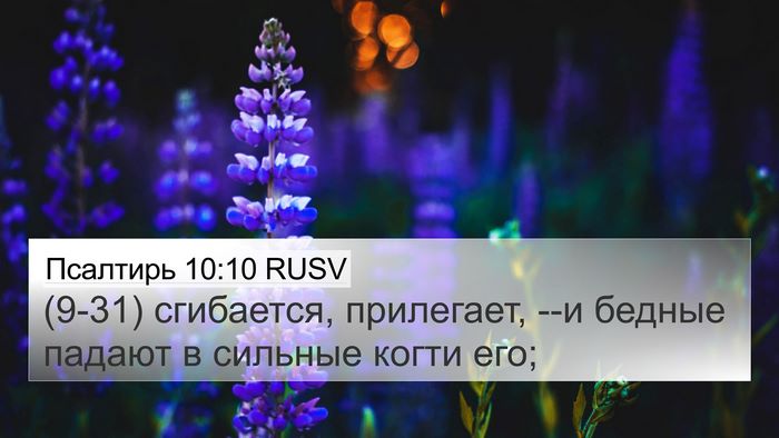 Псалтирь 10:10 RUSV 4K Wallpaper - (9-31) сгибается, прилегает, - 4K Wallpaper Bible Verse