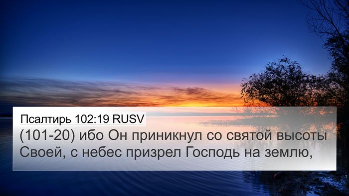 Псалтирь 102:19 RUSV Bible Verse Image
