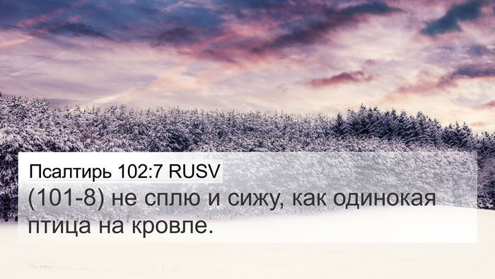 Псалтирь 102:7 RUSV Bible Verse Image
