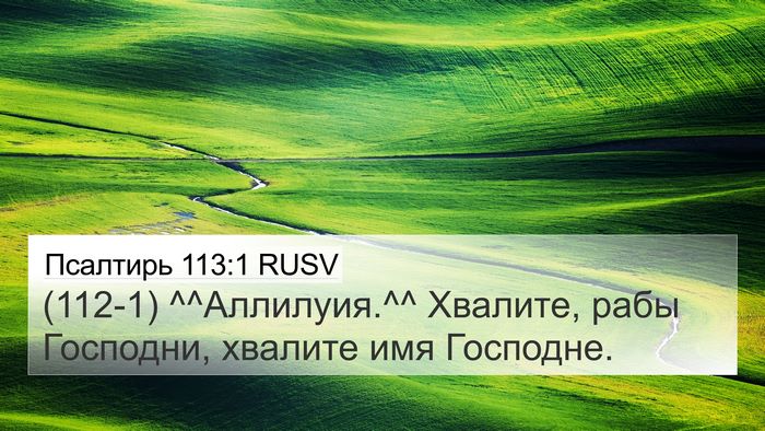 Псалтирь 113:1 RUSV 4K Wallpaper - (112-1) ^^Аллилуия.^^ Хвалите, - 4K Wallpaper Bible Verse