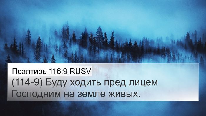 Псалтирь 116:9 RUSV Bible Verse Image