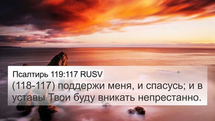 Псалтирь 119:117 RUSV 4K Wallpaper - (118-117) поддержи меня, и - 4K Wallpaper Bible Verse