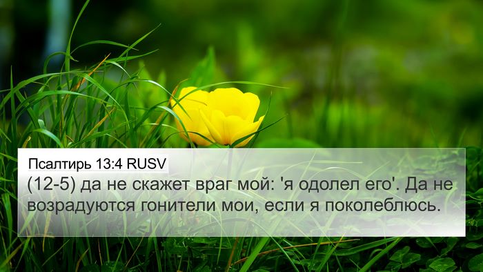 Псалтирь 13:4 RUSV Bible Verse Image