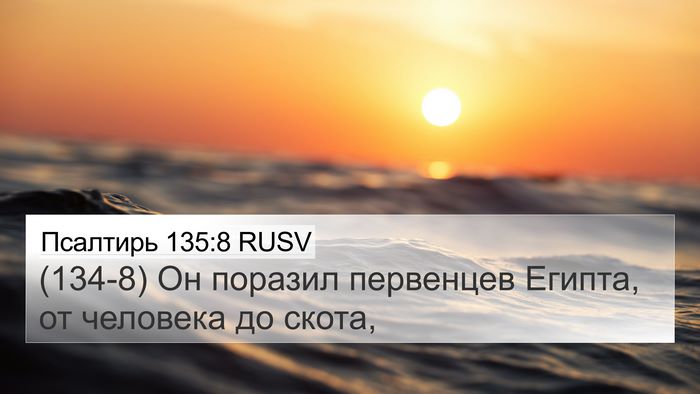 Псалтирь 135:8 RUSV Bible Verse Image