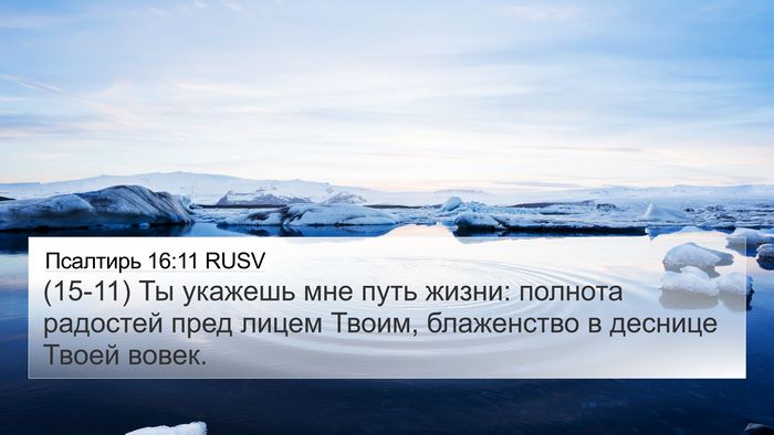 Псалтирь 16:11 RUSV Bible Verse Image