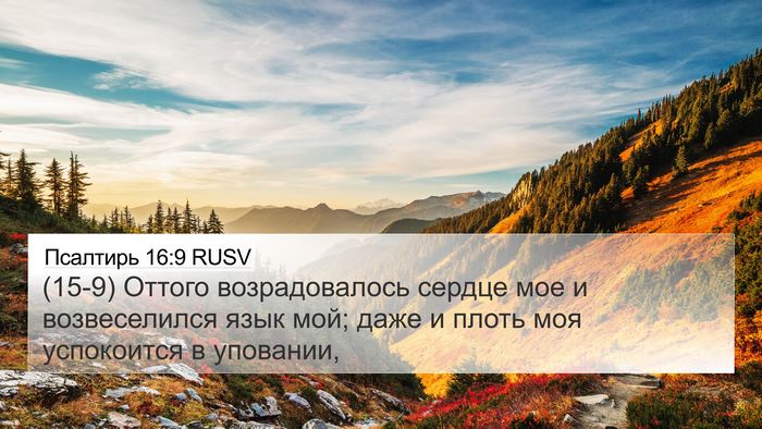 Псалтирь 16:9 RUSV Bible Verse Image
