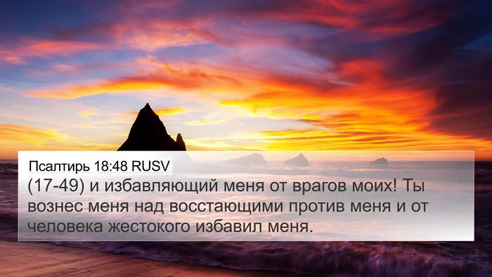 Псалтирь 18:48 RUSV Bible Verse Image