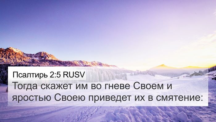Псалтирь 2:5 RUSV Bible Verse Image
