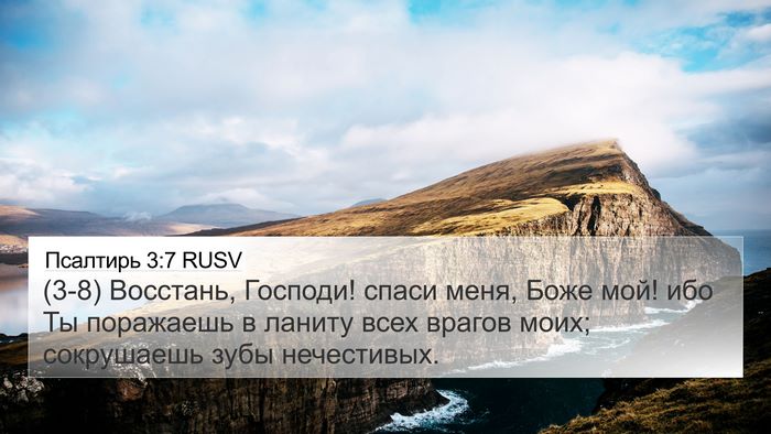 Псалтирь 3:7 RUSV Bible Verse Image