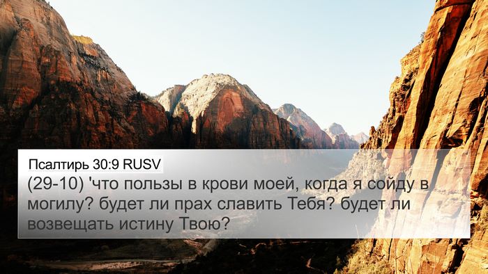 Псалтирь 30:9 RUSV Bible Verse Image