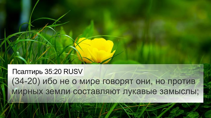 Псалтирь 35:20 RUSV Bible Verse Image