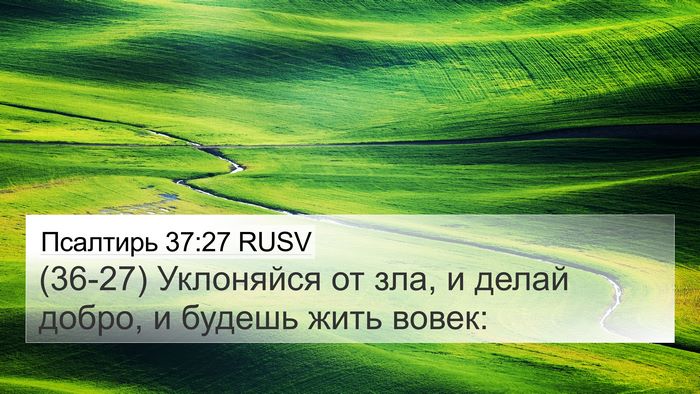 Псалтирь 37:27 RUSV Bible Verse Image