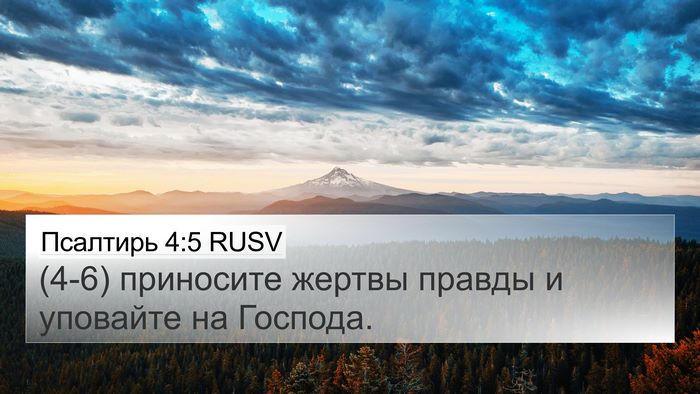 Псалтирь 4:5 RUSV Bible Verse Image