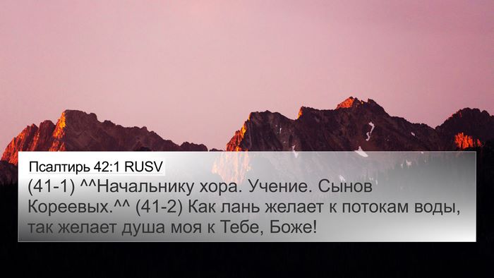 Псалтирь 42:1 RUSV Bible Verse Image