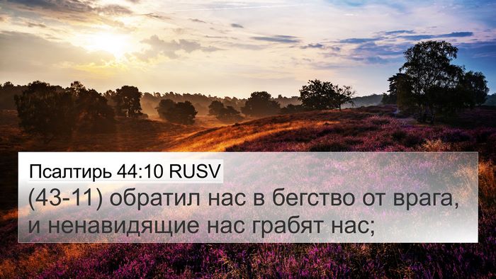 Псалтирь 44:10 RUSV Bible Verse Image