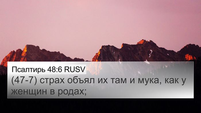 Псалтирь 48:6 RUSV Bible Verse Image