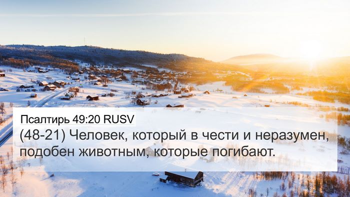 Псалтирь 49:20 RUSV Bible Verse Image