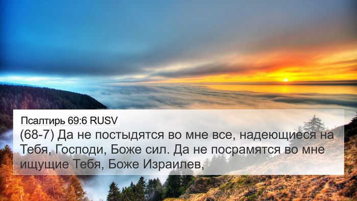 Псалтирь 69:6 RUSV Bible Verse Image
