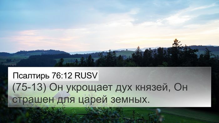 Псалтирь 76:12 RUSV Bible Verse Image