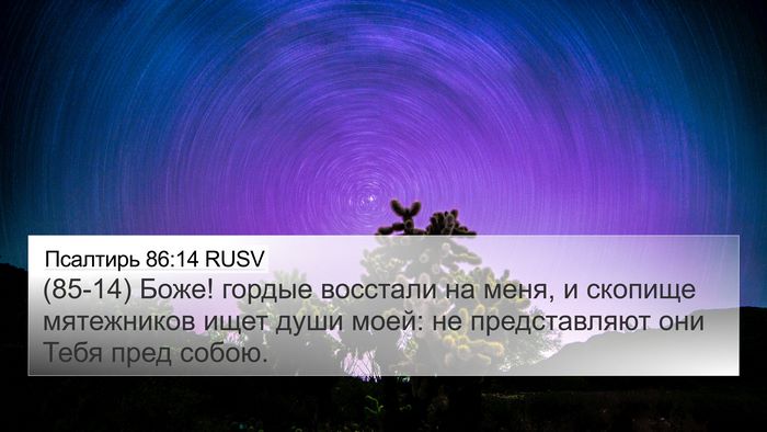 Псалтирь 86:14 RUSV Bible Verse Image