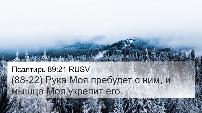 Псалтирь 89:21 RUSV Bible Verse Image