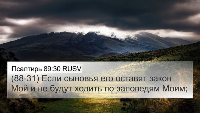 Псалтирь 89:30 RUSV Bible Verse Image