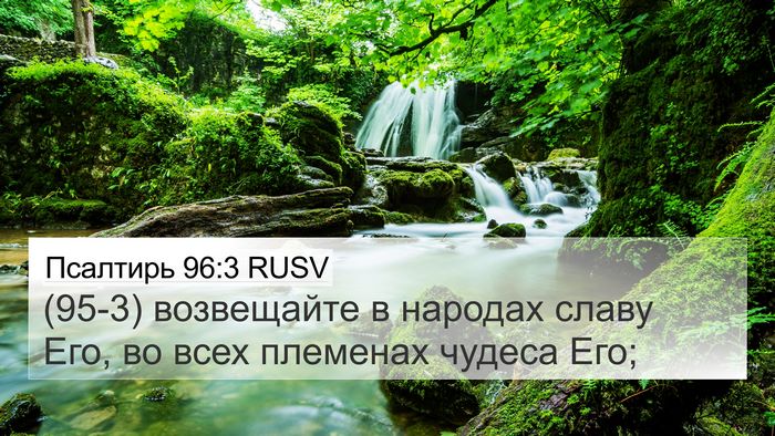 Псалтирь 96:3 RUSV Bible Verse Image