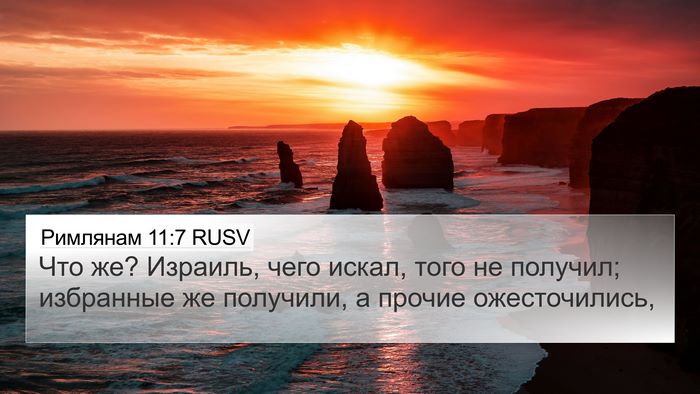 Римлянам 11:7 RUSV Bible Verse Image