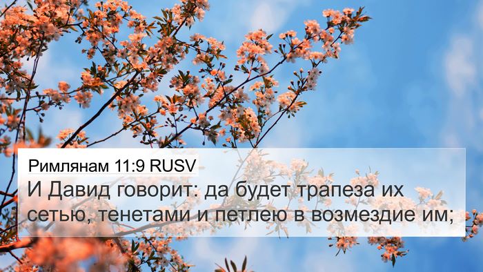 Римлянам 11:9 RUSV Bible Verse Image