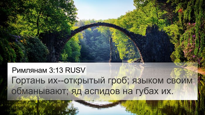 Римлянам 3:13 RUSV Bible Verse Image