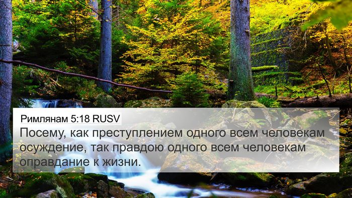 Римлянам 5:18 RUSV Bible Verse Image