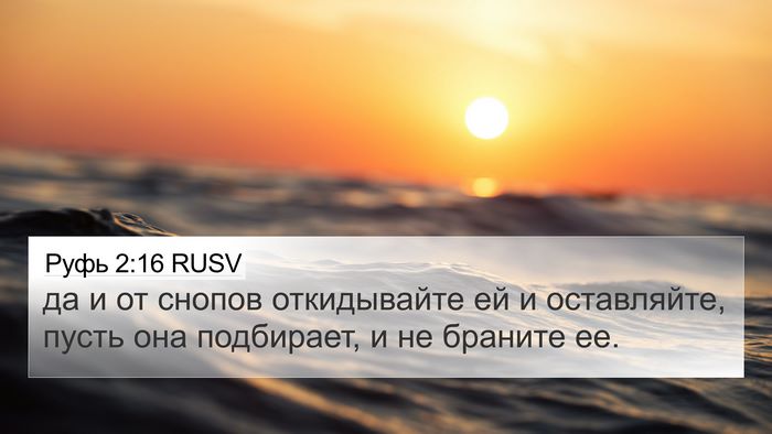 Руфь 2:16 RUSV 4K Wallpaper - да и от снопов откидывайте - 4K Wallpaper Bible Verse