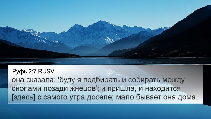 Руфь 2:7 RUSV Bible Verse Image
