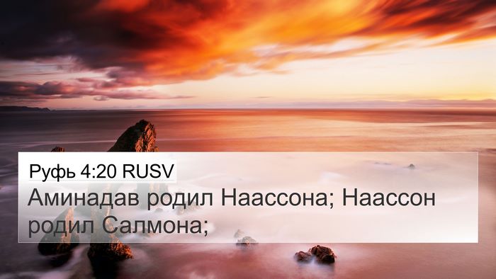 Руфь 4:20 RUSV Bible Verse Image