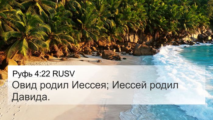 Руфь 4:22 RUSV Bible Verse Image
