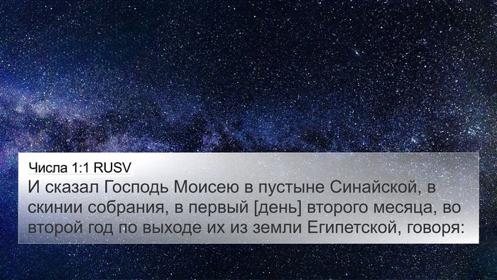 Числа 1:1 RUSV 4K Wallpaper - И сказал Господь Моисею в - 4K Wallpaper Bible Verse