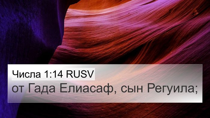 Числа 1:14 RUSV 4K Wallpaper - от Гада Елиасаф, сын - 4K Wallpaper Bible Verse