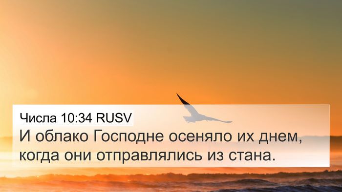 Числа 10:34 RUSV Bible Verse Image