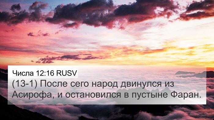 Числа 12:16 RUSV Bible Verse Image